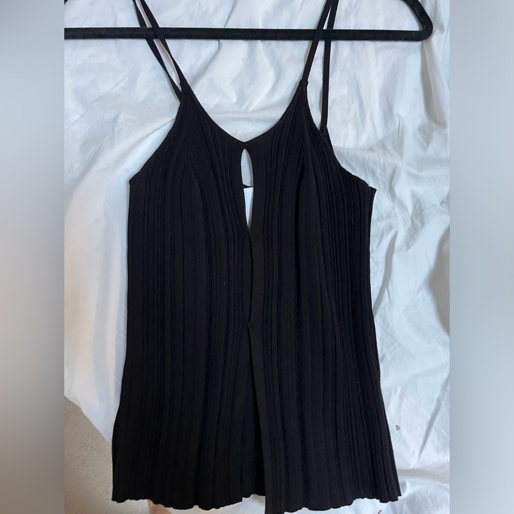 Paris Georgia Elemental Black Knit Tank Top